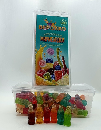  Жевательный мармелад Бутылочки МИКС, 250г      в Каспийске