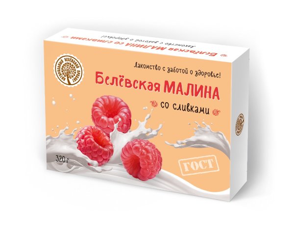 №2 Малина со сливками Белёвская, 320г   в Каспийске