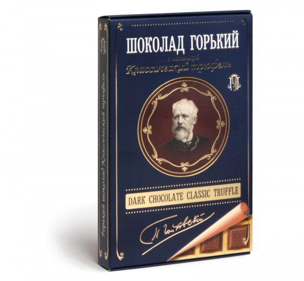 №1 Фабрика Томер  Горький шоколад ТРЮФЕЛЬ классический (Чайковский), 112г в Каспийске