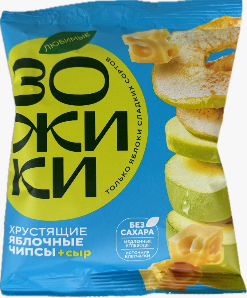  Зожики Яблочные чипсы с сыром, 25г  в Каспийске