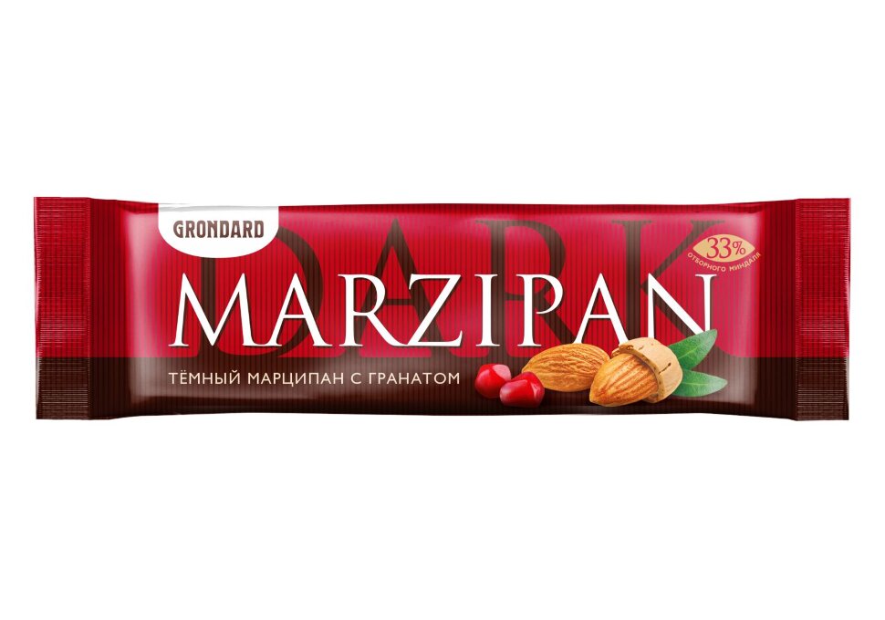  TM Grondard     (10973) Батончики глазированные Марципановые ГРАНАТ, (24шт по 50г)       в Каспийске