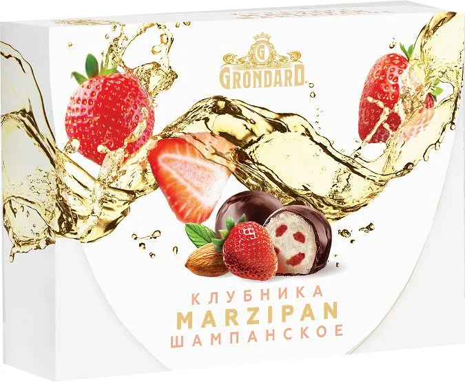  TM Grondard       (10185) Конфеты глазированные Марципановые Клубника и Шампанское, 98г в Каспийске